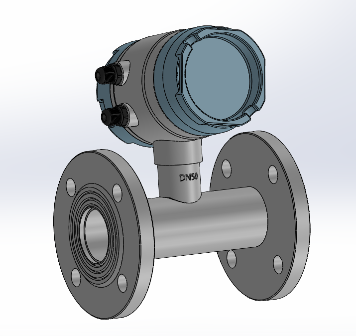 Electromagnetic flow meter (integral pipe section type)